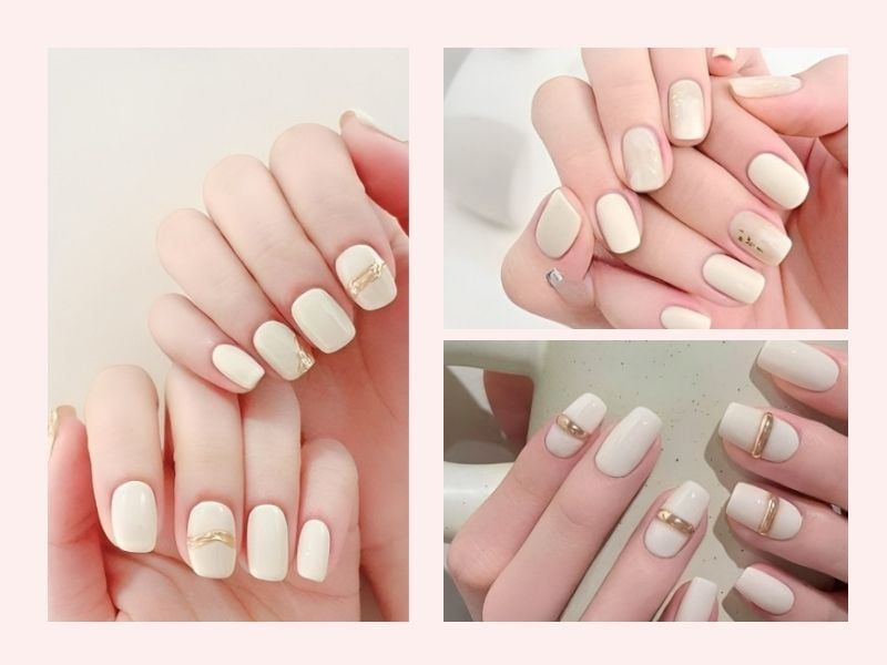 Những mẫu móng tay đẹp màu trắng - Hình số 9