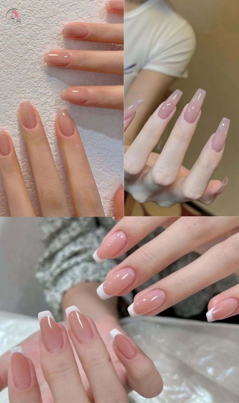 Những mẫu móng tay đẹp màu hồng thạch - Hình số 3