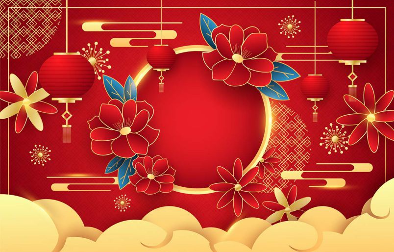 Những background tết vector - Hình số 2