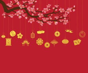 Những background tết vector - Hình số 4