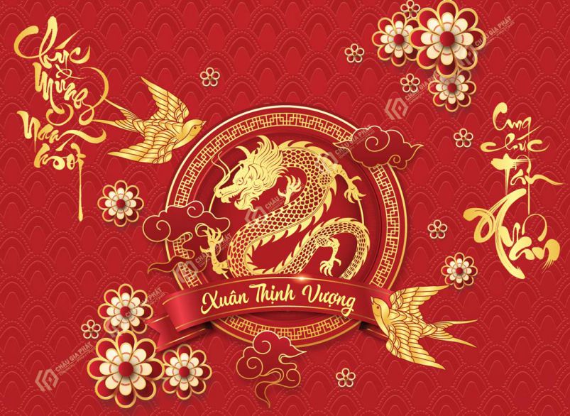 Những background tết vector - Hình số 6