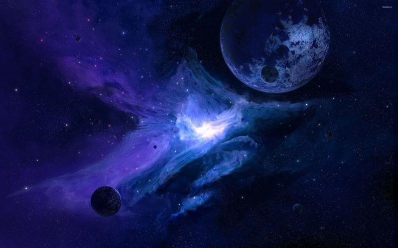 Những background blue galaxy - Hình số 9