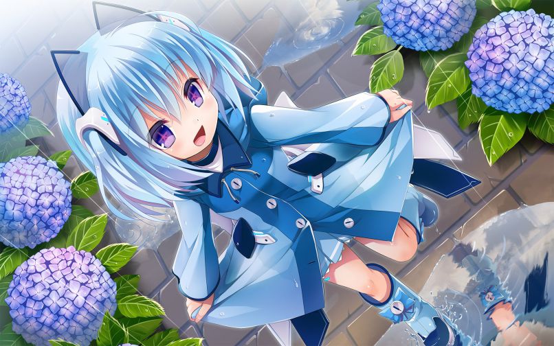 Những hình ảnh chibi nữ cute màu xanh dương cá tính - Hình số 10