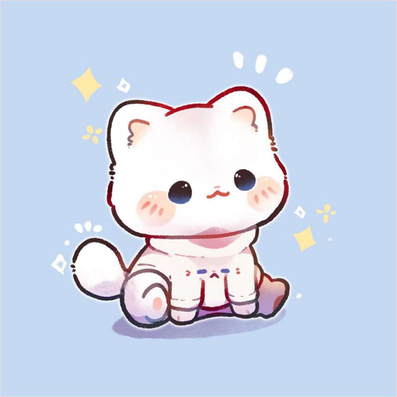 Những ảnh mèo cute chibi anime - Hình số 1