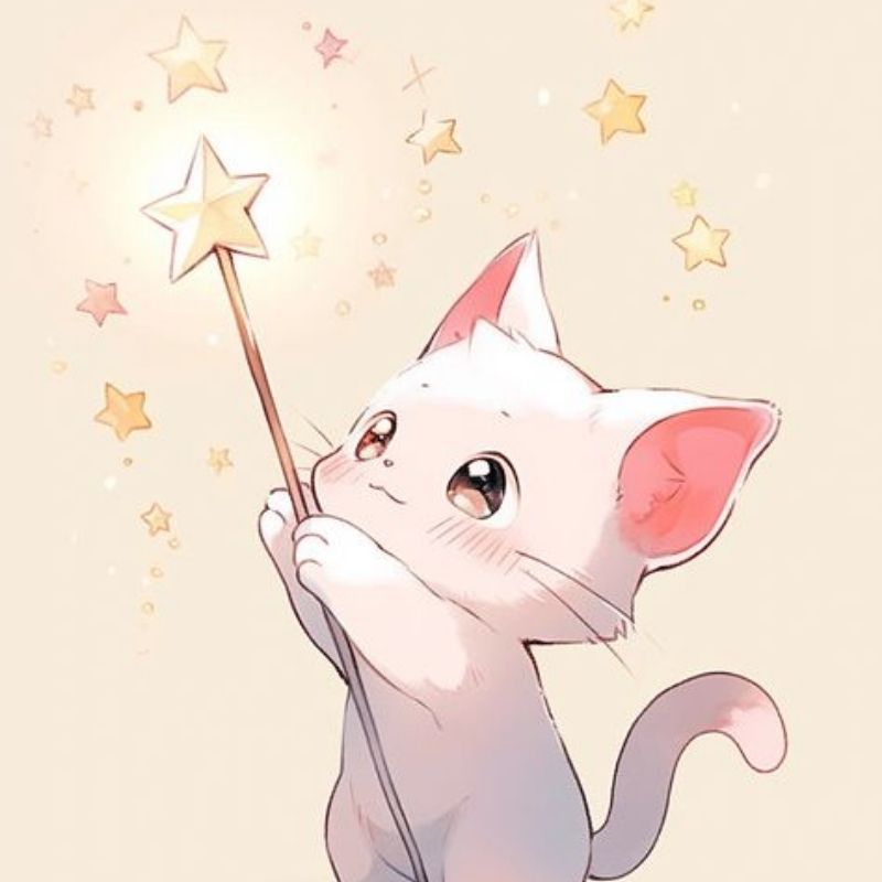 Những ảnh mèo cute chibi anime - Hình số 4