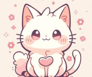 Những ảnh mèo cute chibi anime - Hình số 5