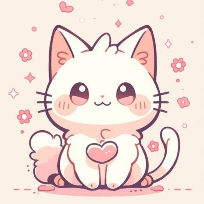 Những ảnh mèo cute chibi anime - Hình số 5