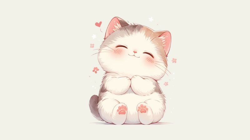 Những ảnh mèo cute chibi anime - Hình số 9