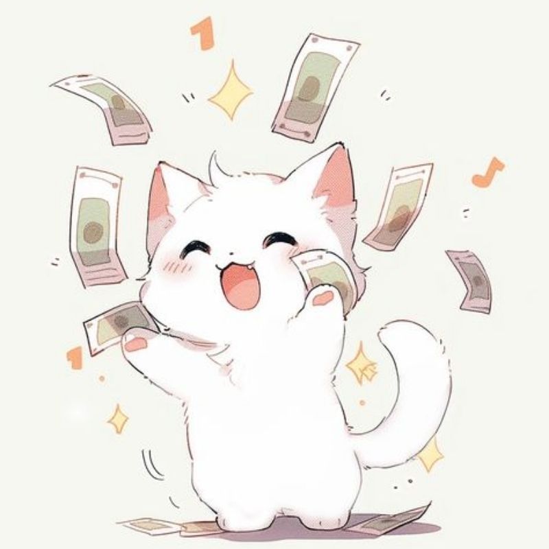 Những ảnh mèo cute chibi ngầu - Hình số 1
