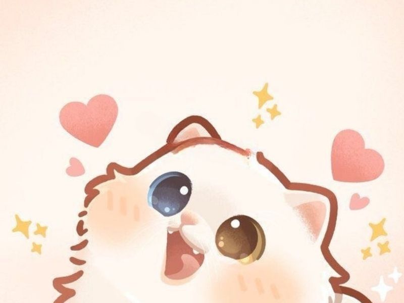 Những ảnh mèo cute chibi ngầu - Hình số 10