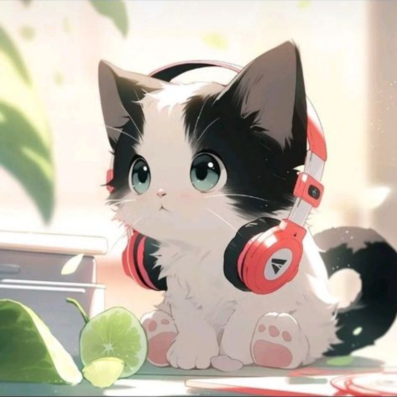 Những ảnh mèo cute chibi ngầu - Hình số 3