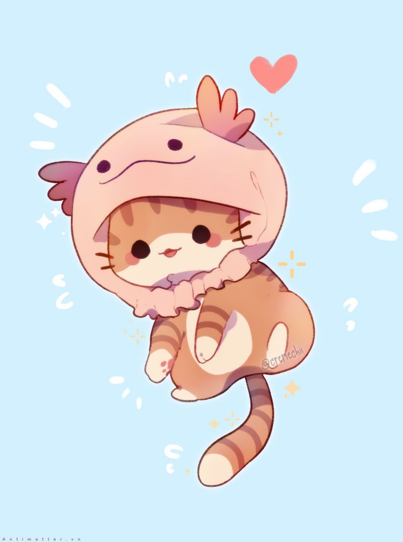 Những ảnh mèo cute chibi ngầu - Hình số 6