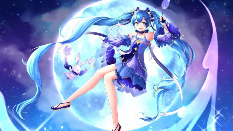 Những hình ảnh chibi nữ cute màu xanh - Hình số 6