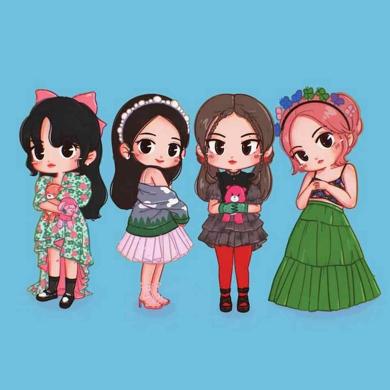 Những hình ảnh chibi nữ cute blackpink - Hình số 2