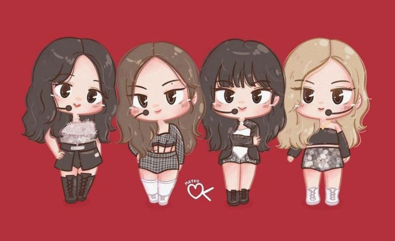 Những hình ảnh chibi nữ cute blackpink - Hình số 4