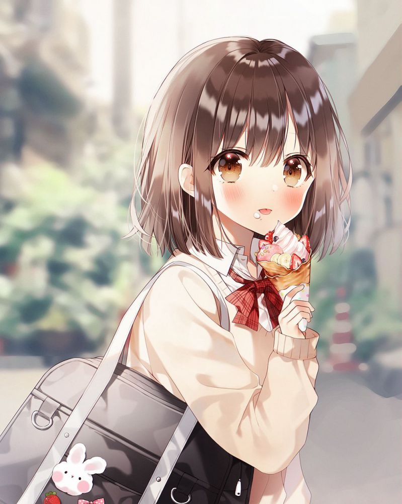 Những hình ảnh chibi nữ cute học sinh - Hình số 1