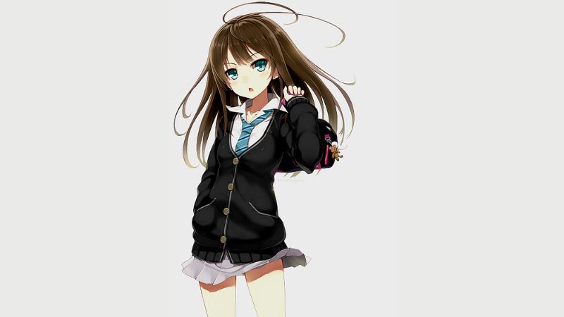 Những hình ảnh chibi nữ cute học sinh - Hình số 6