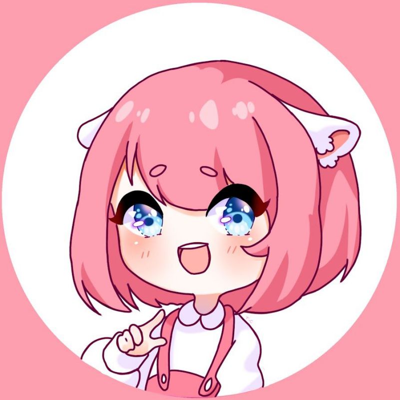 Những hình ảnh chibi nữ cute đơn giản màu hồng - Hình số 7