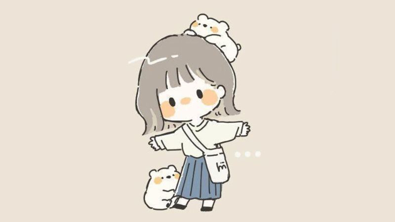 Những hình ảnh chibi nữ cute đơn giản đẹp - Hình số 4