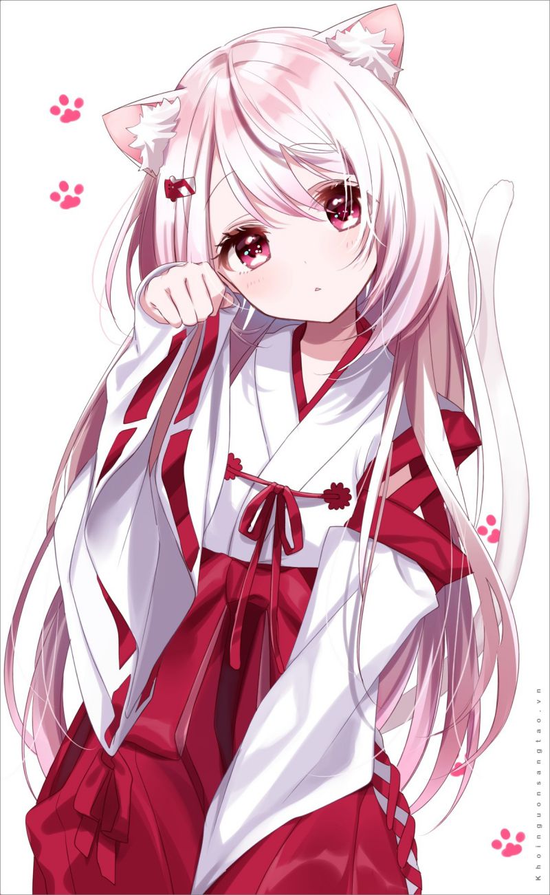 Những hình ảnh chibi nữ cute mèo - Hình số 5