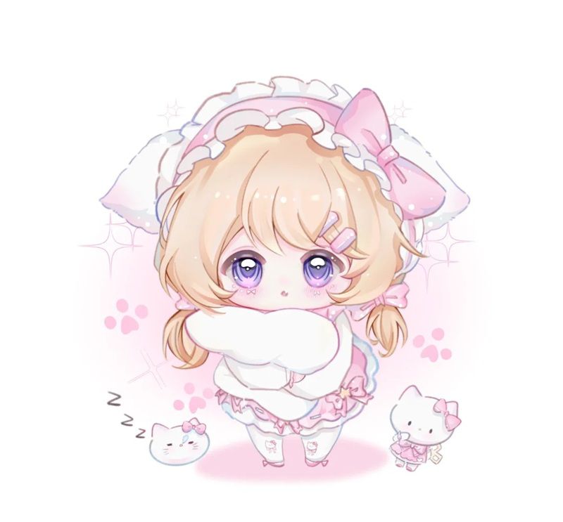 Những hình ảnh chibi nữ cute đơn giản dễ thương - Hình số 2