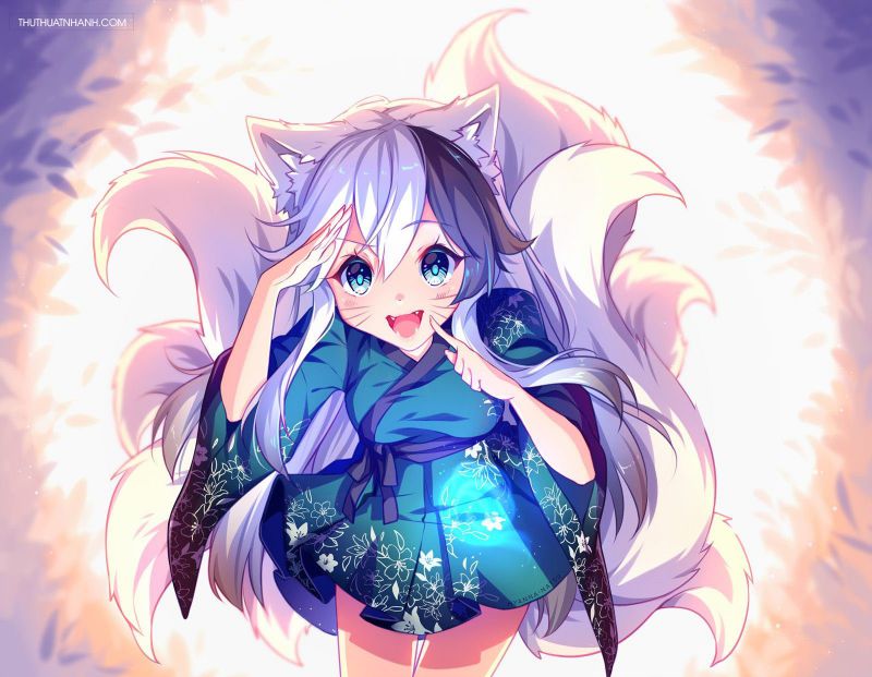 Những hình ảnh chibi nữ cute mèo - Hình số 4