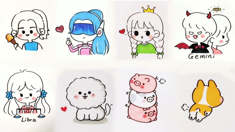 Những hình ảnh chibi nữ cute đơn giản dễ thương - Hình số 6