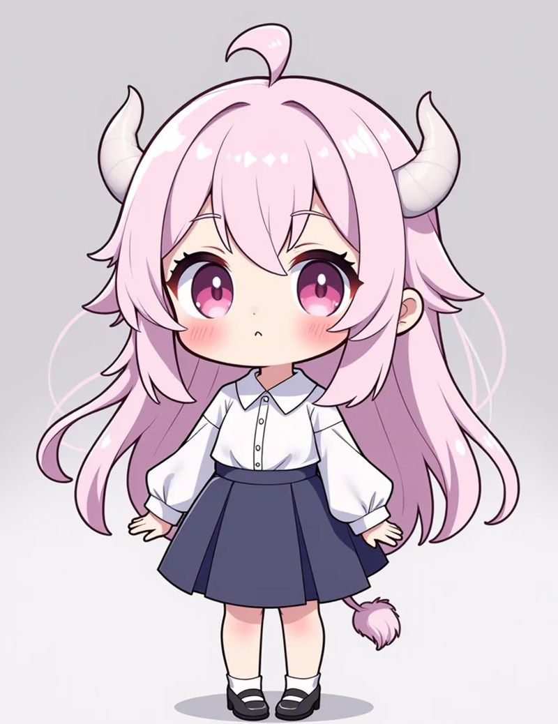 Những hình ảnh chibi nữ cute đơn giản dễ thương - Hình số 7
