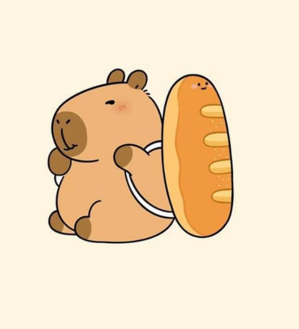 Những ảnh capybara chibi cho điện thoại - Hình số 4