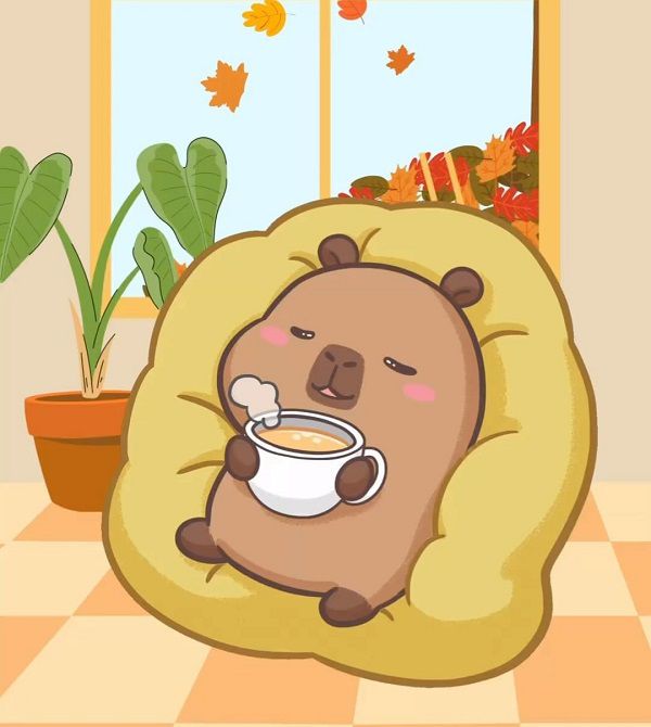 Những ảnh capybara chibi cho điện thoại - Hình số 7
