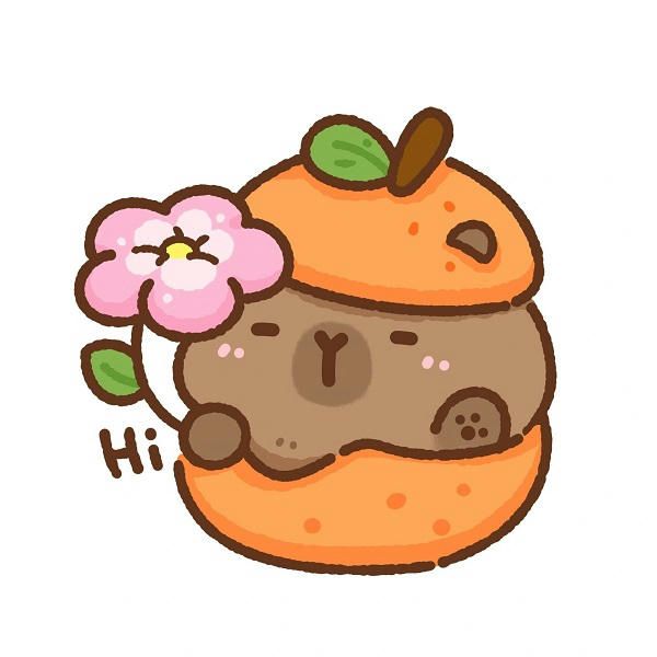 Những ảnh capybara chibi cho điện thoại - Hình số 8