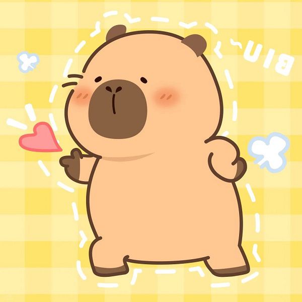 Những ảnh capybara chibi cho điện thoại - Hình số 9