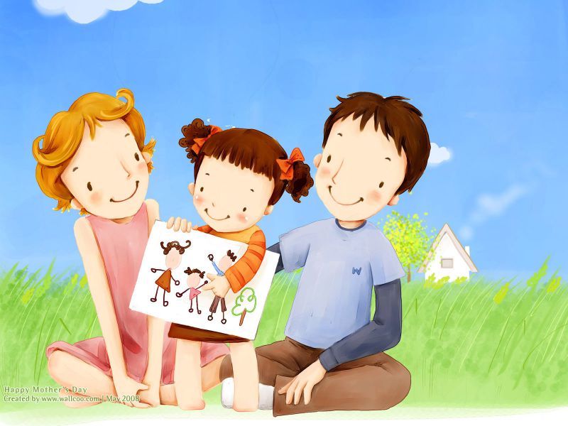 Những ảnh gia đình chibi 3 người - Hình số 3