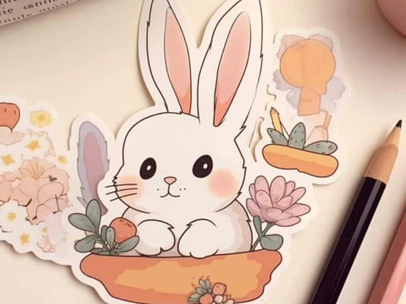 Những hình ảnh thỏ chibi cute đẹp nhất - Hình số 7