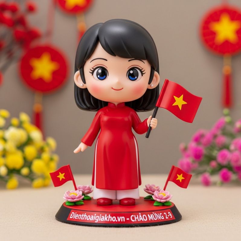 Những ảnh chibi cầm cờ việt nam đẹp - Hình số 3