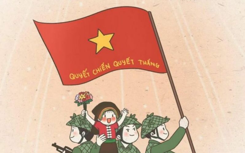 Những ảnh chibi cầm cờ việt nam đẹp - Hình số 10