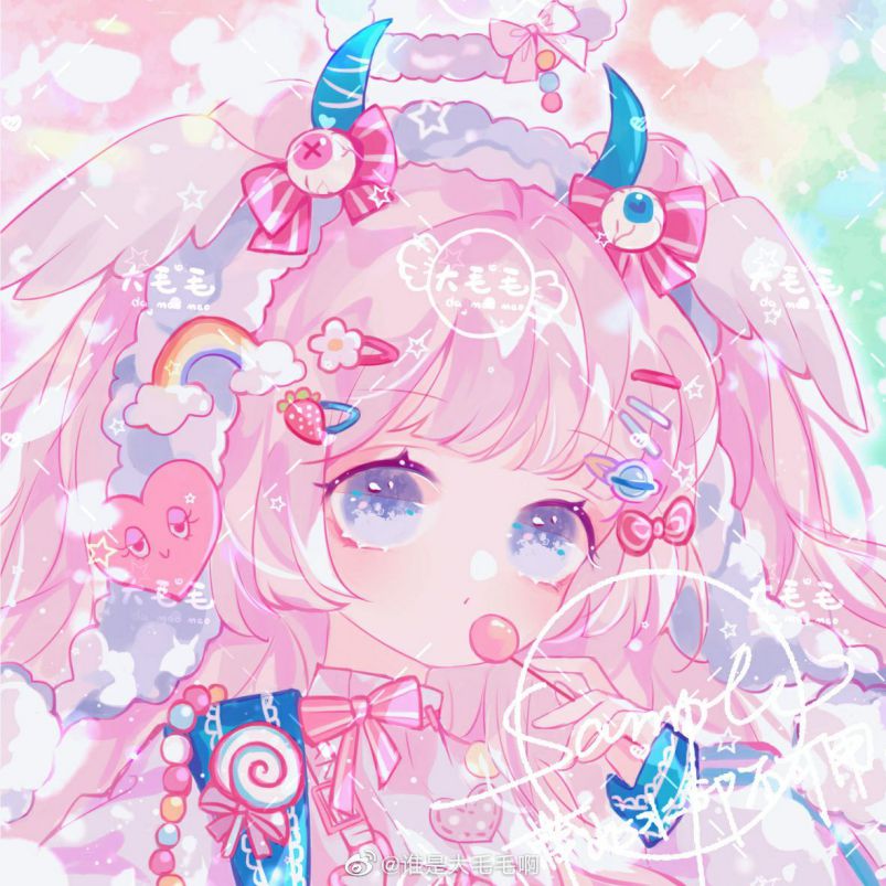 Những hình ảnh chibi nữ cute màu hồng đẹp - Hình số 10