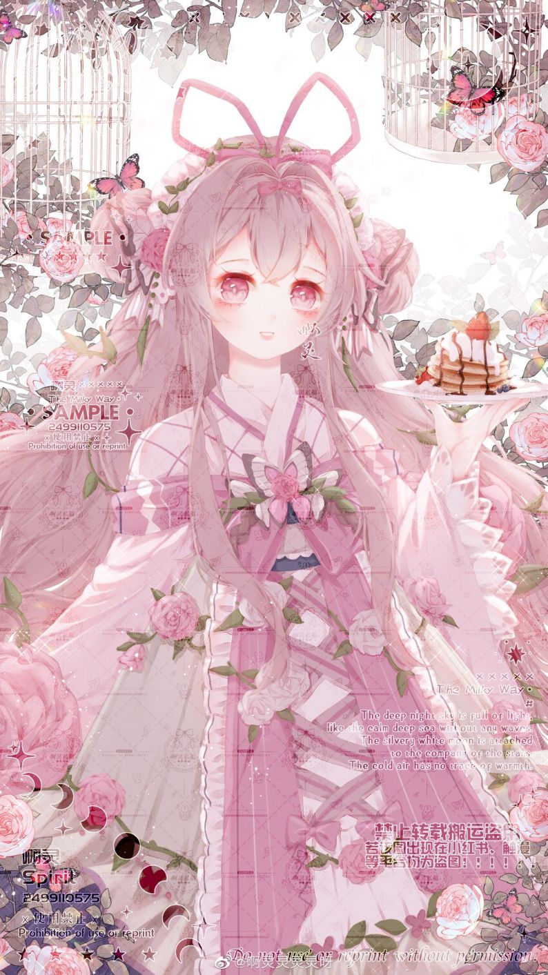 Những hình ảnh chibi nữ cute màu hồng đẹp - Hình số 2