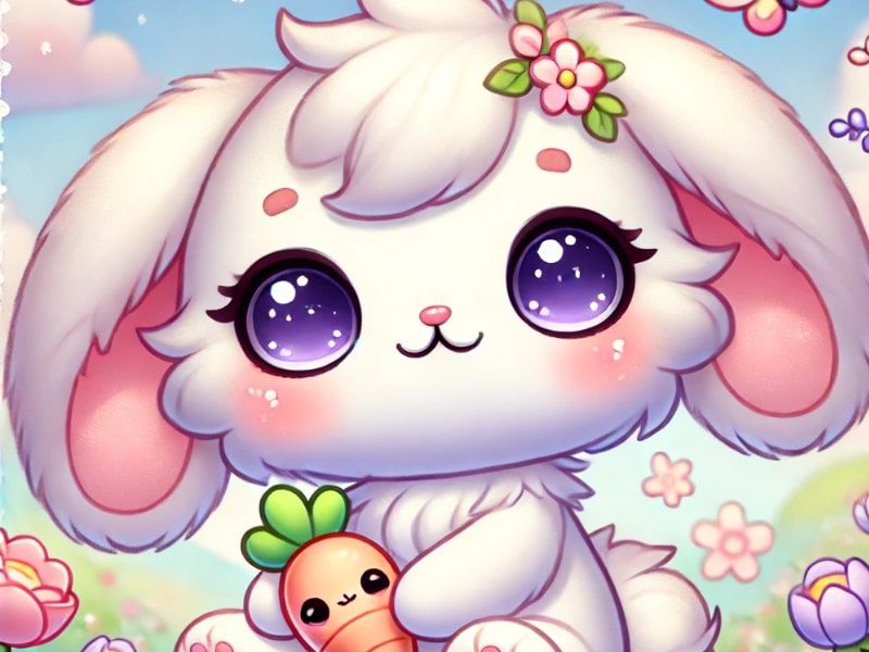 Những hình ảnh thỏ chibi cute dễ thương - Hình số 10