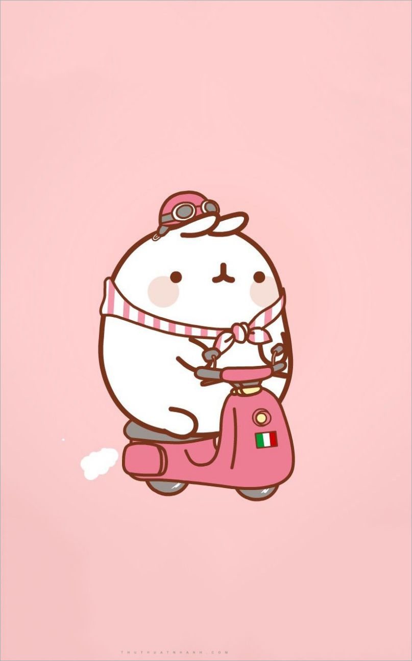 Những hình ảnh thỏ chibi cute màu hồng - Hình số 7