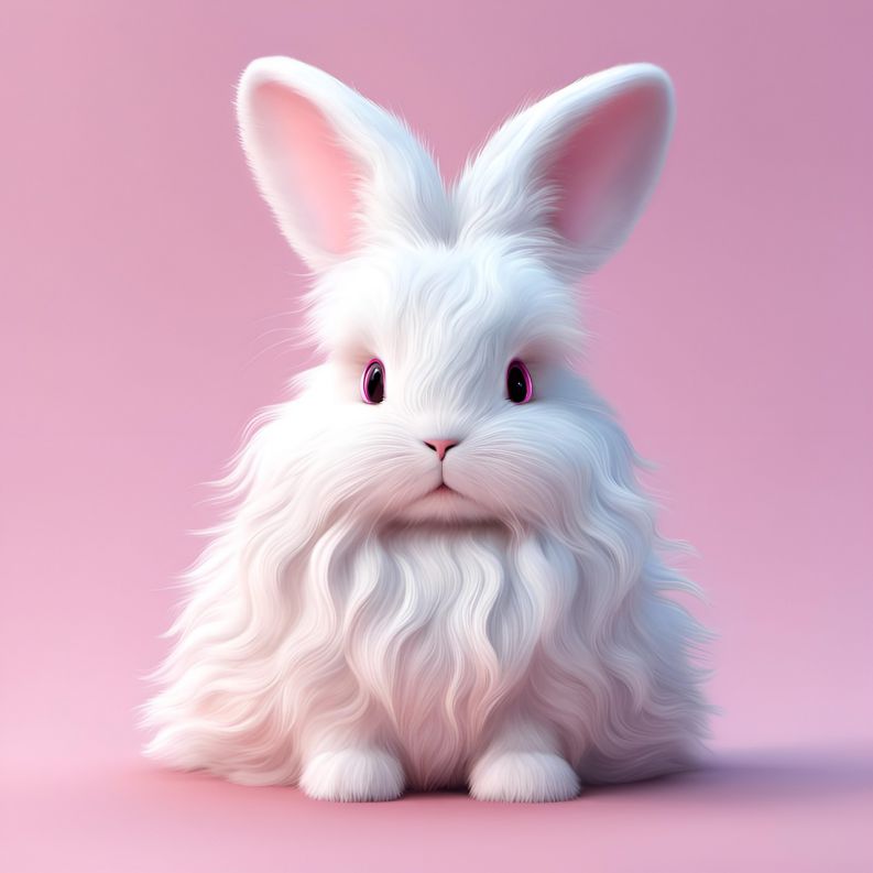 Những hình ảnh thỏ chibi cute màu hồng - Hình số 8