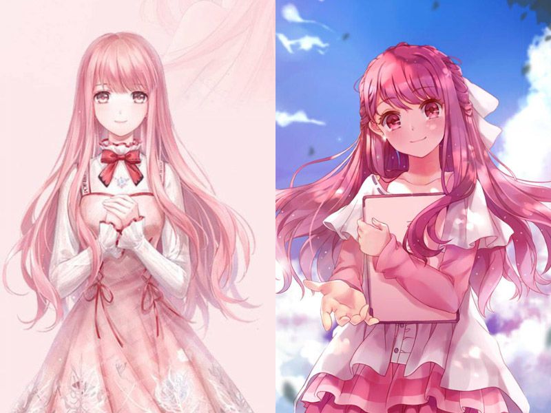 Những hình ảnh chibi nữ cute người lớn màu hồng - Hình số 7