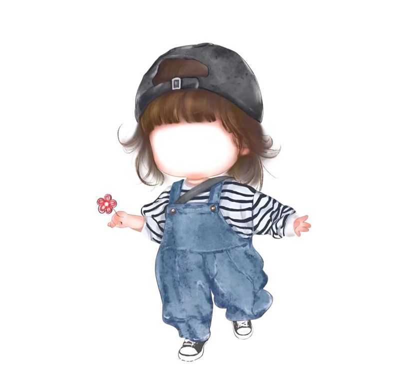 Những ảnh chibi ghép mặt cho bé gái - Hình số 10