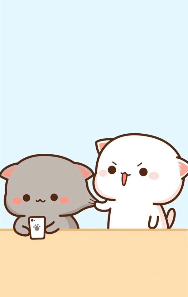 Những ảnh mèo cute chibi cho điện thoại - Hình số 10