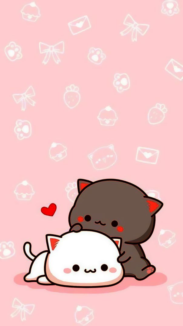 Những ảnh mèo cute chibi cho điện thoại - Hình số 6