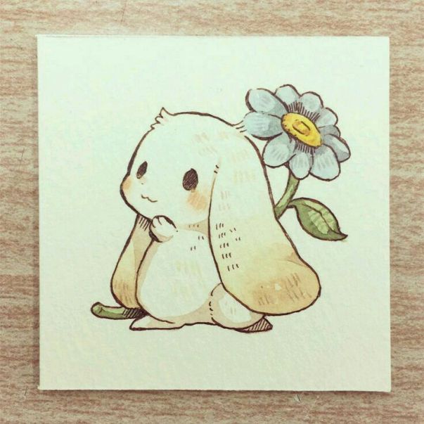 Những hình ảnh thỏ chibi cute cho điện thoại - Hình số 7