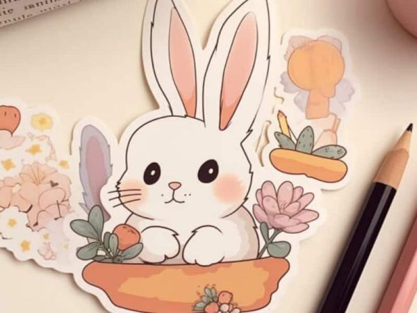 Những hình ảnh thỏ chibi cute cho điện thoại - Hình số 8