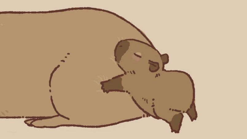 Những ảnh capybara chibi cute - Hình số 4