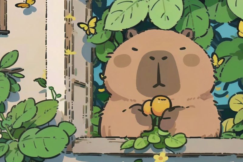 Những ảnh capybara chibi cute - Hình số 6