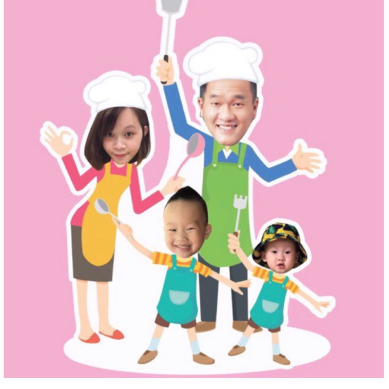 Những ảnh gia đình chibi 4 người - Hình số 2